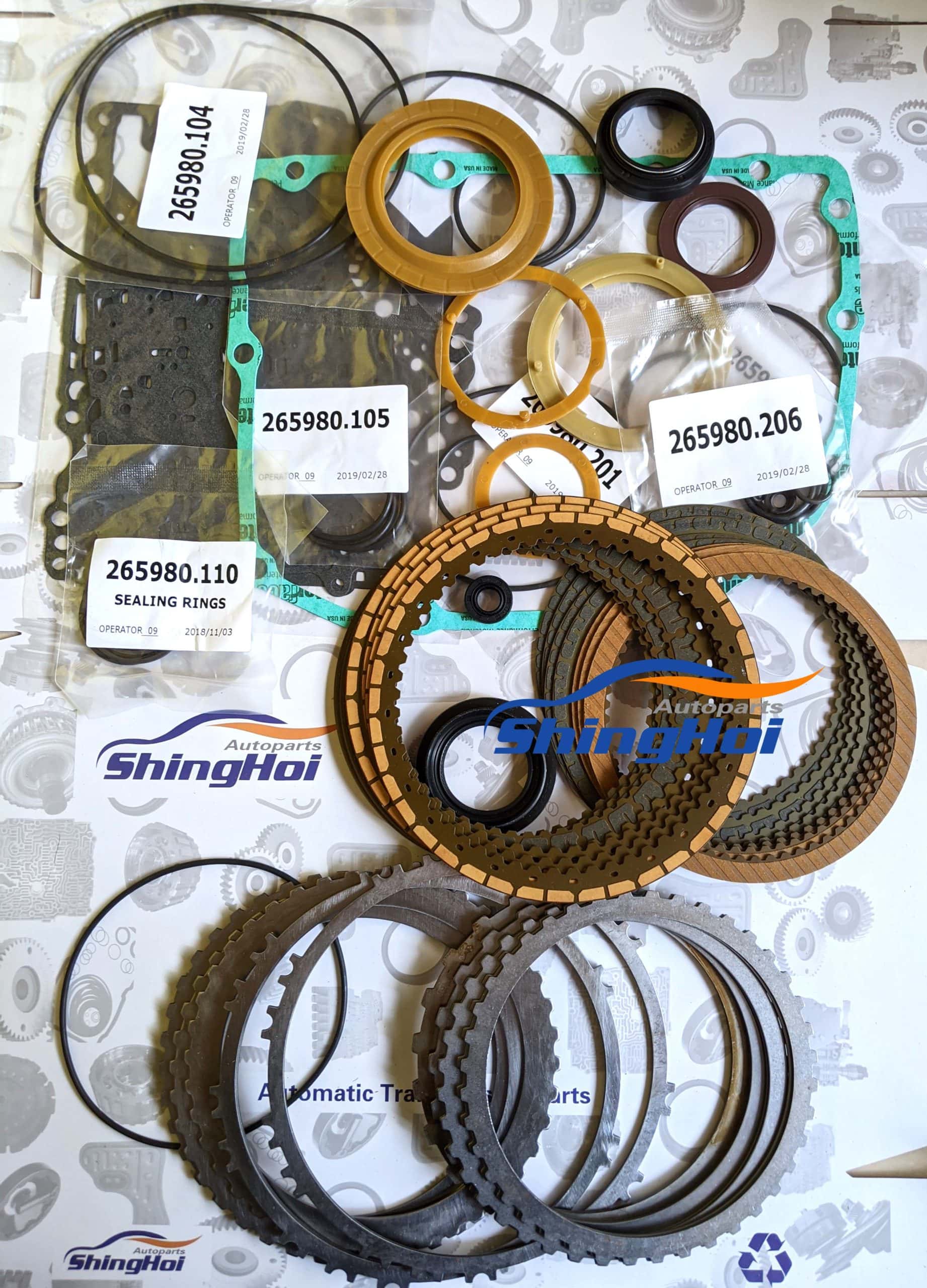 AWF6F25 TF-72SC TF72SC Transmission Master Rebuild Kit - Sheng Hai
