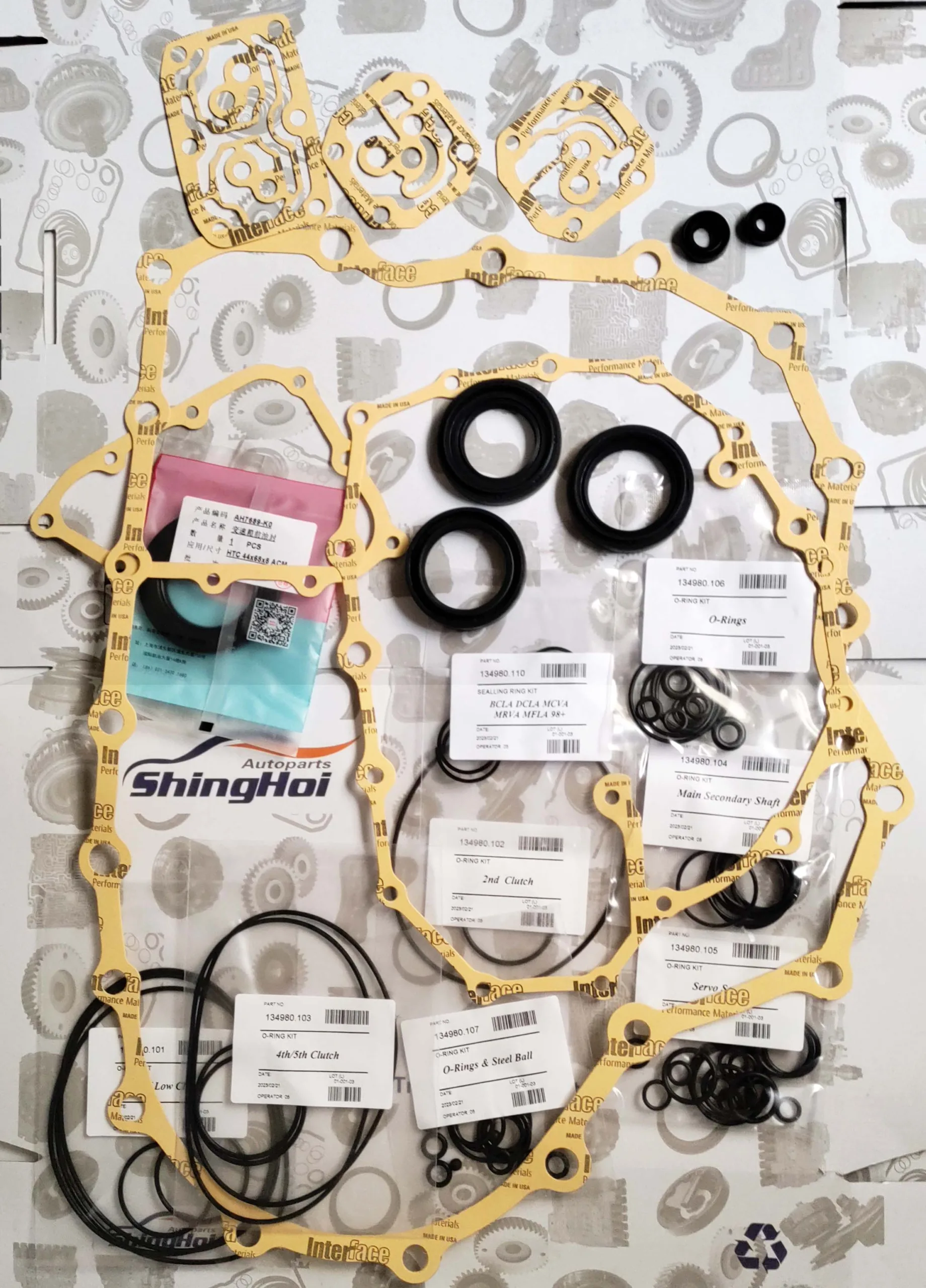 DCLA BCLA MCLA CM5 Transmission Overhaul Gasket Kit - Sheng Hai